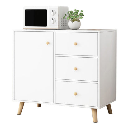 Manufactured Wood Dining Server Living Room Server with Door and Drawer 31"L x 12"W x 31"H White
