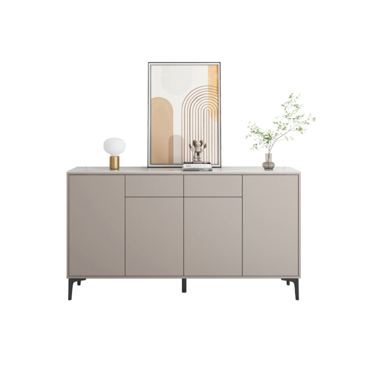 Topboard topboard in pietra in stile moderno Sideboard grigio per cucina