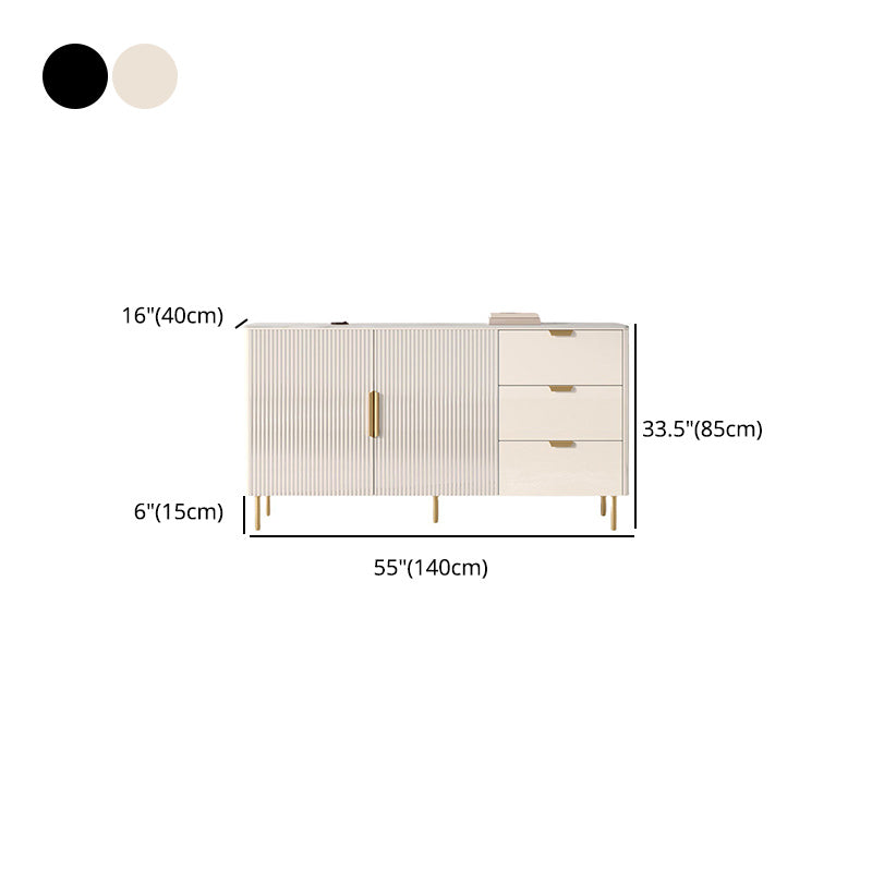 Stone moderno top moderno tavolo da tavolo a 3 cassetti per la casa