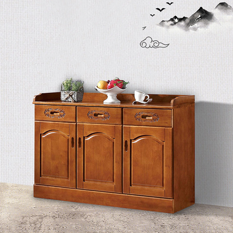 Modern Style Solid Wood Sideboard Table Kitchen Sideboard with Door Clearhalo 'buffet_sideboard' 'Buffets & Sideboards' 'furn' 'furn_buffet_sideboard' 'Furniture' 'Kitchen & Dining Furniture' 5248427