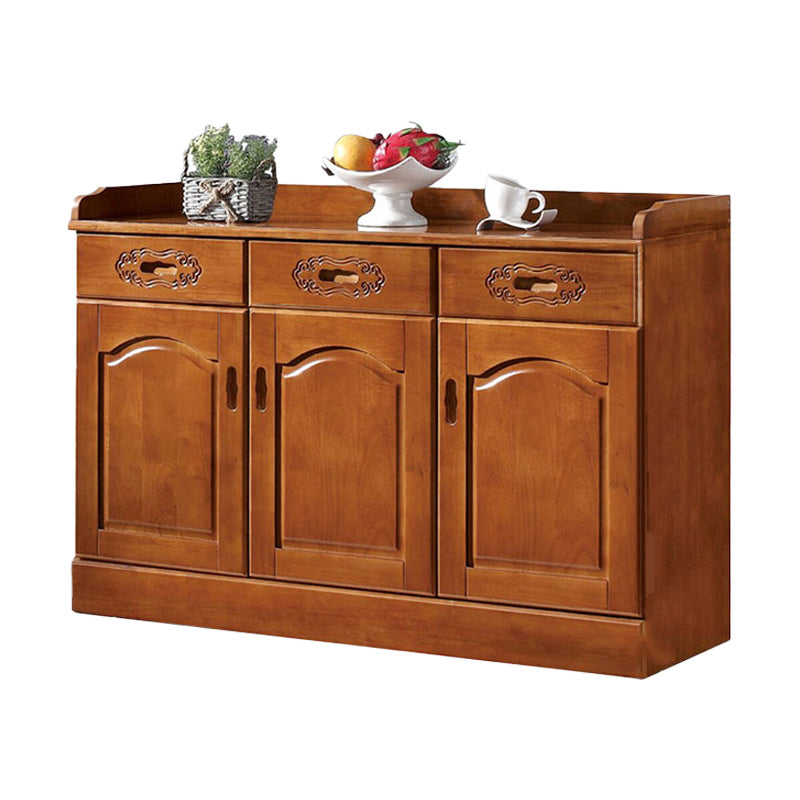 Modern Style Solid Wood Sideboard Table Kitchen Sideboard with Door Clearhalo 'buffet_sideboard' 'Buffets & Sideboards' 'furn' 'furn_buffet_sideboard' 'Furniture' 'Kitchen & Dining Furniture' 5248431