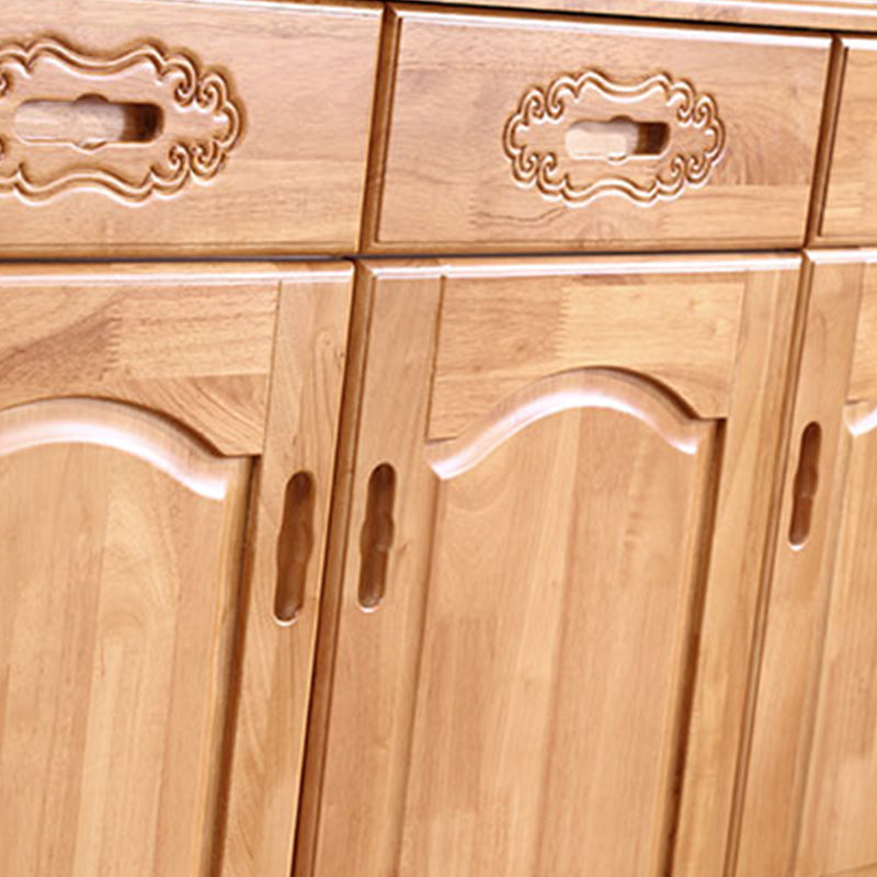 Modern Style Solid Wood Sideboard Table Kitchen Sideboard with Door Clearhalo 'buffet_sideboard' 'Buffets & Sideboards' 'furn' 'furn_buffet_sideboard' 'Furniture' 'Kitchen & Dining Furniture' 5248432