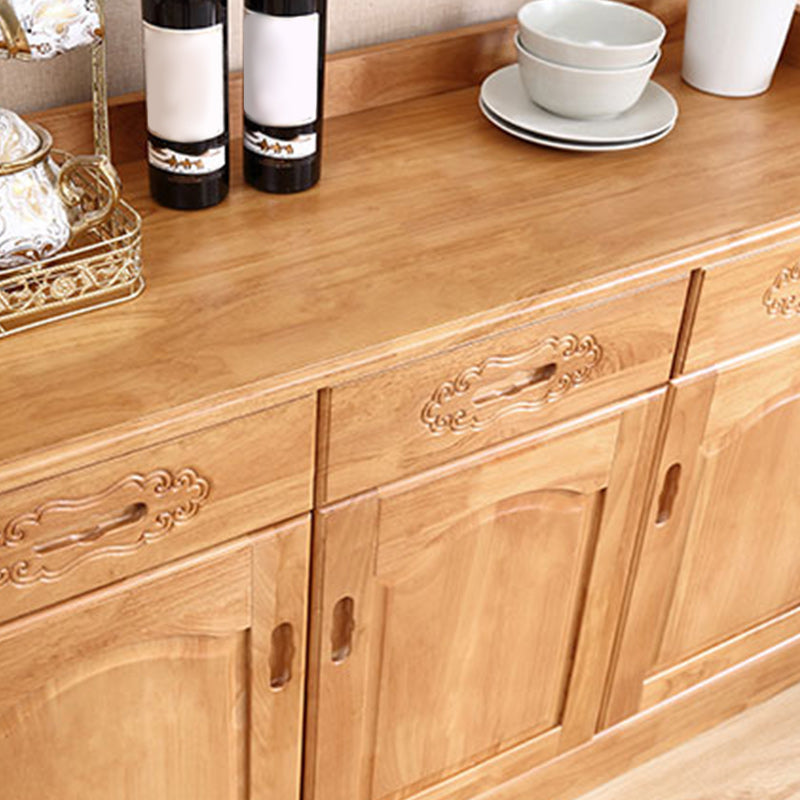 Modern Style Solid Wood Sideboard Table Kitchen Sideboard with Door Clearhalo 'buffet_sideboard' 'Buffets & Sideboards' 'furn' 'furn_buffet_sideboard' 'Furniture' 'Kitchen & Dining Furniture' 5248434