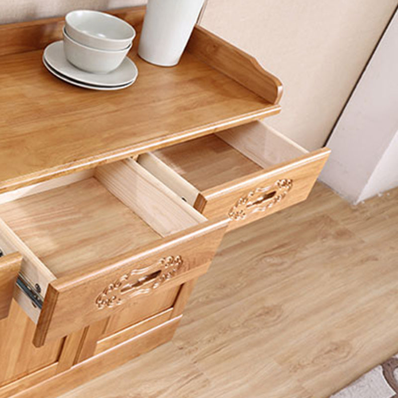 Modern Style Solid Wood Sideboard Table Kitchen Sideboard with Door Clearhalo 'buffet_sideboard' 'Buffets & Sideboards' 'furn' 'furn_buffet_sideboard' 'Furniture' 'Kitchen & Dining Furniture' 5248435