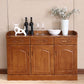 Modern Style Solid Wood Sideboard Table Kitchen Sideboard with Door 47"L x 16"W x 32"H Walnut Clearhalo 'buffet_sideboard' 'Buffets & Sideboards' 'furn' 'furn_buffet_sideboard' 'Furniture' 'Kitchen & Dining Furniture' 5248437