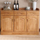 Modern Style Solid Wood Sideboard Table Kitchen Sideboard with Door 47"L x 16"W x 32"H Natural Clearhalo 'buffet_sideboard' 'Buffets & Sideboards' 'furn' 'furn_buffet_sideboard' 'Furniture' 'Kitchen & Dining Furniture' 5248438