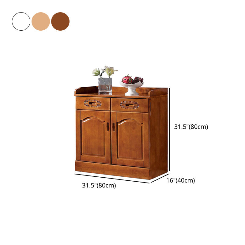 Modern Style Solid Wood Sideboard Table Kitchen Sideboard with Door Clearhalo 'buffet_sideboard' 'Buffets & Sideboards' 'furn' 'furn_buffet_sideboard' 'Furniture' 'Kitchen & Dining Furniture' 5248442