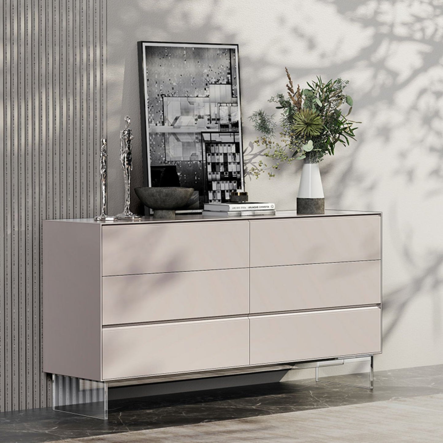 Tavolo da buffet bianco tavolo da cucina in stile moderno per sala da pranzo