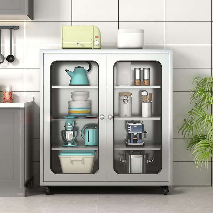 Server buffet di altezza da 42 pollici in metallo Server buffet per soggiorno per soggiorno