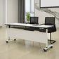 Industrial Manufactured Wood Top Office Desk Rectangular Desk with Wheels