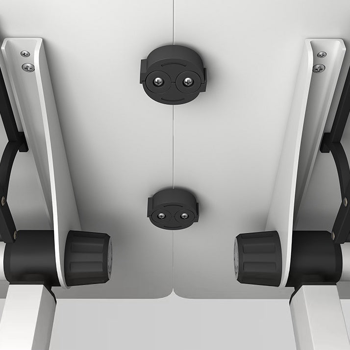 Bureau de bureau en bois fabriqué blanc Bureau de pliage moderne avec roues