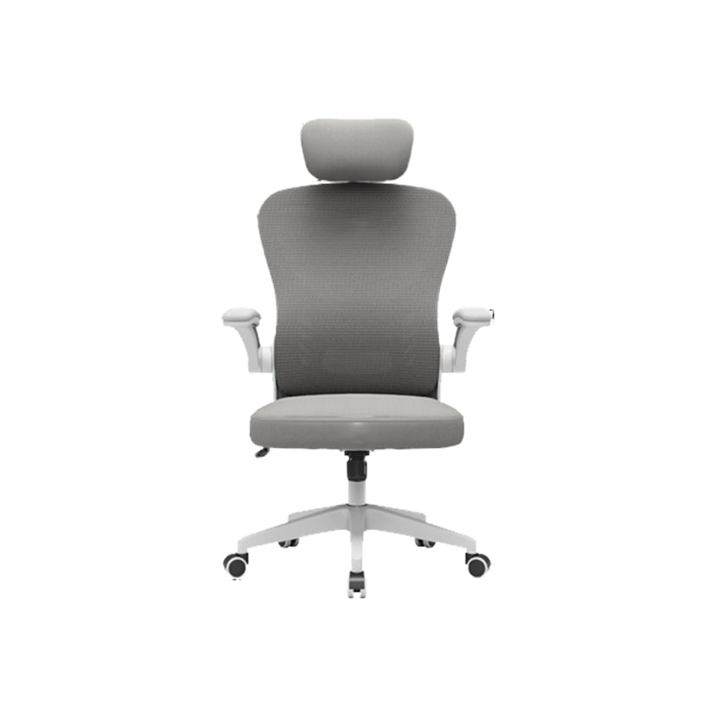 Padded Arms Office Chair Swivel Adjustable Seat Height Chair with Caster Wheels Clearhalo 'furn' 'furn_office_chair' 'Furniture' 'Office Chairs' 'Office Furniture' 'office_chair' 5248757