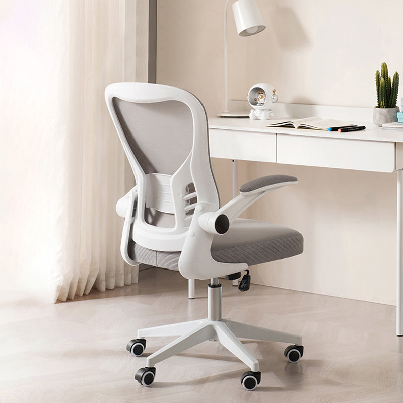 Padded Arms Office Chair Swivel Adjustable Seat Height Chair with Caster Wheels Clearhalo 'furn' 'furn_office_chair' 'Furniture' 'Office Chairs' 'Office Furniture' 'office_chair' 5248764