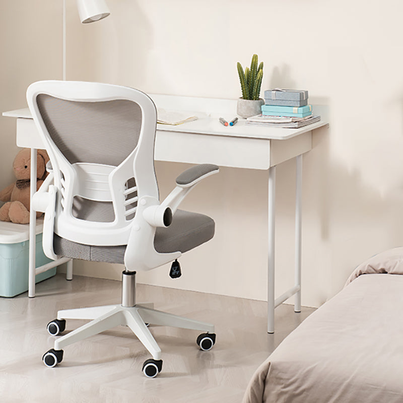 Padded Arms Office Chair Swivel Adjustable Seat Height Chair with Caster Wheels Clearhalo 'furn' 'furn_office_chair' 'Furniture' 'Office Chairs' 'Office Furniture' 'office_chair' 5248767