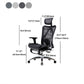 Swivel Adjustable Arms Executive Chair Modern Adjustable Seat Height Chair