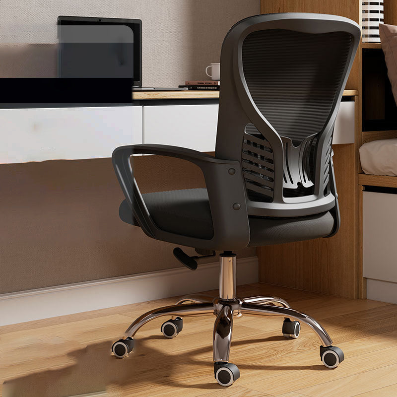 High Back Mesh Bureau stoel in hoogte verstelbare gewatteerde wapenstoel met wielen