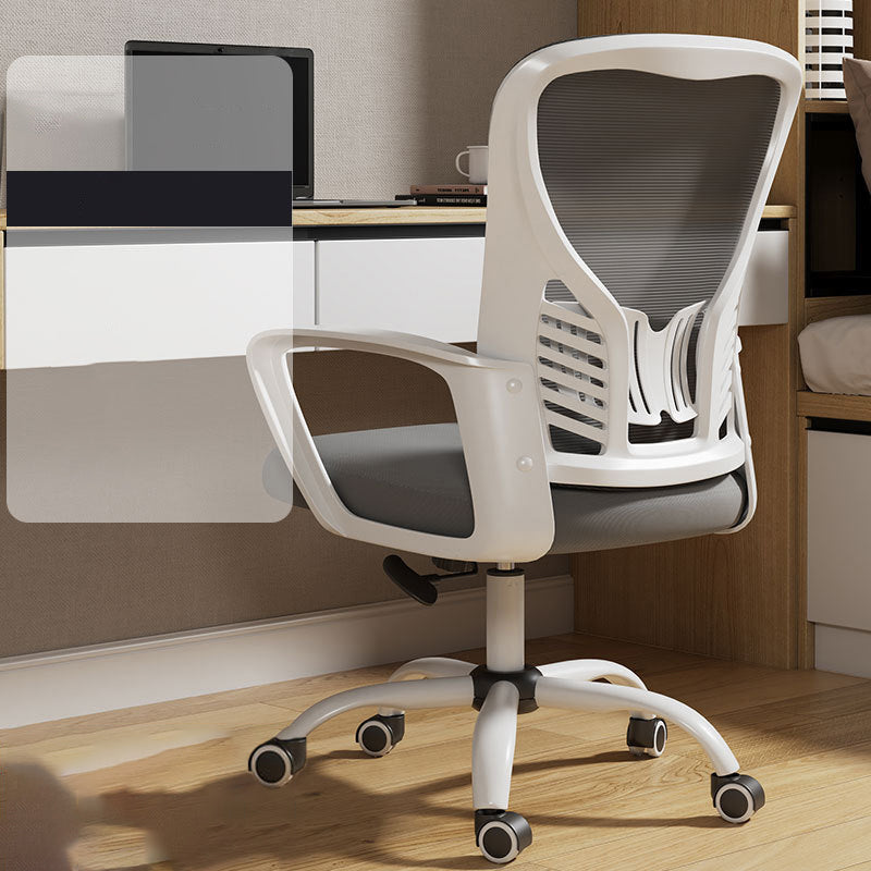 High Back Mesh Bureau stoel in hoogte verstelbare gewatteerde wapenstoel met wielen