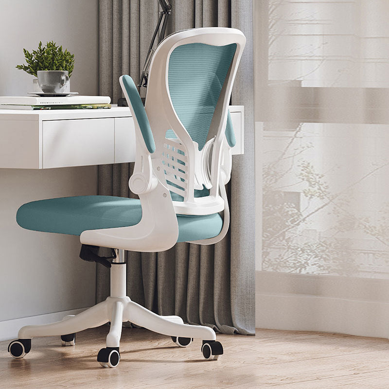 High Back Mesh Bureau stoel in hoogte verstelbare gewatteerde wapenstoel met wielen