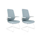 Adjustable Arms Office Chair Contemporary Mesh Back Task Chair Blue 2 Piece Set Steel Clearhalo 'furn' 'furn_office_chair' 'Furniture' 'Office Chairs' 'Office Furniture' 'office_chair' 5248866
