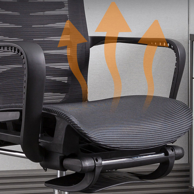 Executive Adjustable Seat Height Chair Modern Ergonomic Swivel Office Chair Clearhalo 'furn' 'furn_office_chair' 'Furniture' 'Office Chairs' 'Office Furniture' 'office_chair' 5248876