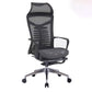 Executive Adjustable Seat Height Chair Modern Ergonomic Swivel Office Chair Matte Black Metal Clearhalo 'furn' 'furn_office_chair' 'Furniture' 'Office Chairs' 'Office Furniture' 'office_chair' 5248881