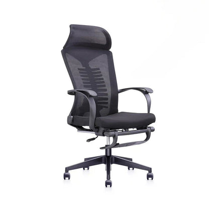 Executive Adjustable Seat Height Chair Modern Ergonomic Swivel Office Chair Gloss Black Nylon Clearhalo 'furn' 'furn_office_chair' 'Furniture' 'Office Chairs' 'Office Furniture' 'office_chair' 5248883