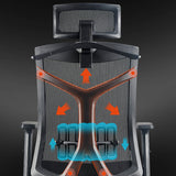 Chaise de bras ergonomique haut de dos chaise de bureau pivotante moderne