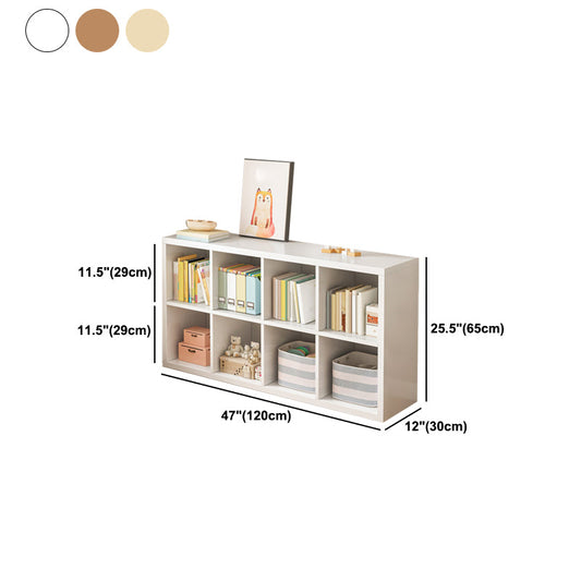 Contemporary Style Bookshelf Engineered Wood Bookcase for Home and Office