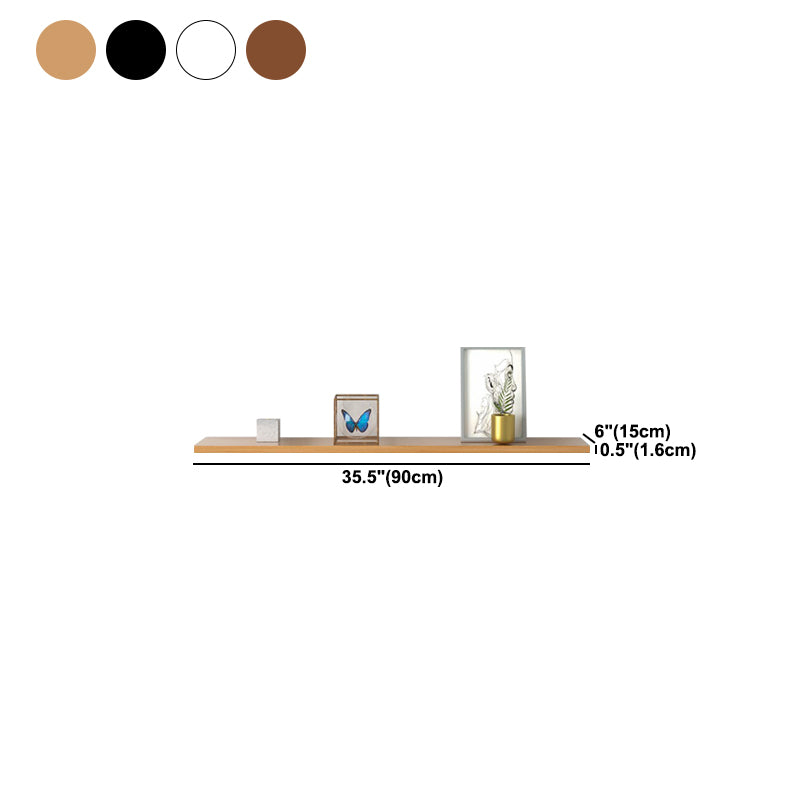 Scandinavian drijvende plank boekenkast houten boekenplank voor studieruimte