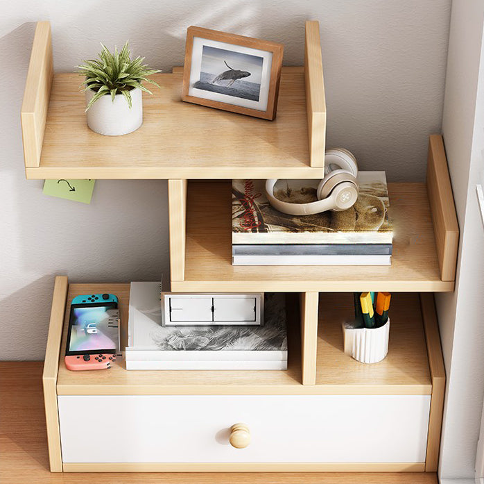 Engineered Wood Bookshelf Open Back Shelf boekenkast voor studieruimte