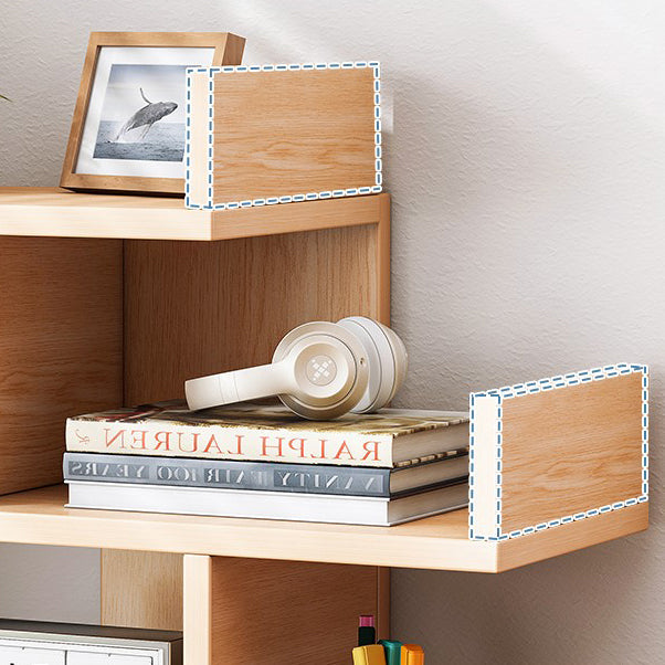 Engineered Wood Bookshelf Open Back Shelf boekenkast voor studieruimte