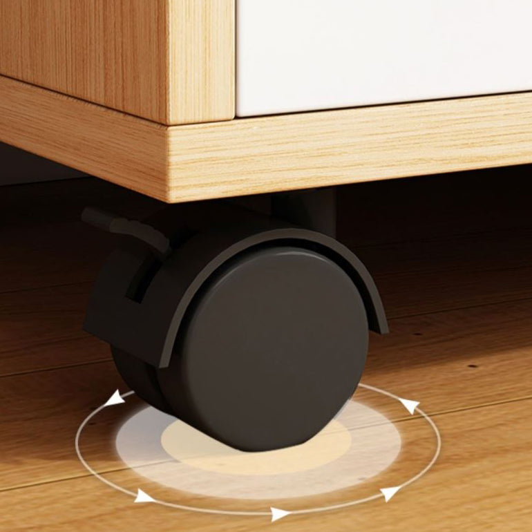 Engineered houten boekenkast met deuren verticale boekenplank voor kantoor