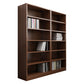 Closed Back Modern Style Bookshelf Wood Bookcase for Office Use 41.7"L x 11.8"W x 70.9"H Dark Wood Clearhalo 'Bookcases' 'furn' 'furn_bookcases' 'Furniture' 'Office Furniture' 5249179