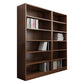 Closed Back Modern Style Bookshelf Wood Bookcase for Office Use 49.6"L x 11.8"W x 70.9"H Dark Wood Clearhalo 'Bookcases' 'furn' 'furn_bookcases' 'Furniture' 'Office Furniture' 5249181