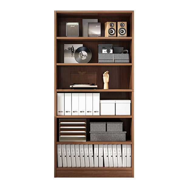 Closed Back Modern Style Bookshelf Wood Bookcase for Office Use Clearhalo 'Bookcases' 'furn' 'furn_bookcases' 'Furniture' 'Office Furniture' 5249182