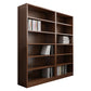 Closed Back Modern Style Bookshelf Wood Bookcase for Office Use 57.5"L x 11.8"W x 70.9"H Dark Wood Clearhalo 'Bookcases' 'furn' 'furn_bookcases' 'Furniture' 'Office Furniture' 5249183