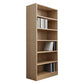 Closed Back Modern Style Bookshelf Wood Bookcase for Office Use 16.9"L x 11.8"W x 70.9"H Natural Clearhalo 'Bookcases' 'furn' 'furn_bookcases' 'Furniture' 'Office Furniture' 5249185