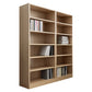 Closed Back Modern Style Bookshelf Wood Bookcase for Office Use 41.7"L x 11.8"W x 70.9"H Natural Clearhalo 'Bookcases' 'furn' 'furn_bookcases' 'Furniture' 'Office Furniture' 5249190