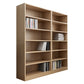 Closed Back Modern Style Bookshelf Wood Bookcase for Office Use 57.5"L x 11.8"W x 70.9"H Natural Clearhalo 'Bookcases' 'furn' 'furn_bookcases' 'Furniture' 'Office Furniture' 5249192