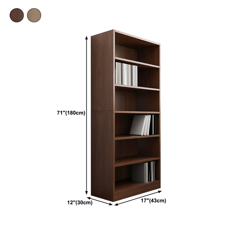 Closed Back Modern Style Bookshelf Wood Bookcase for Office Use Clearhalo 'Bookcases' 'furn' 'furn_bookcases' 'Furniture' 'Office Furniture' 5249193
