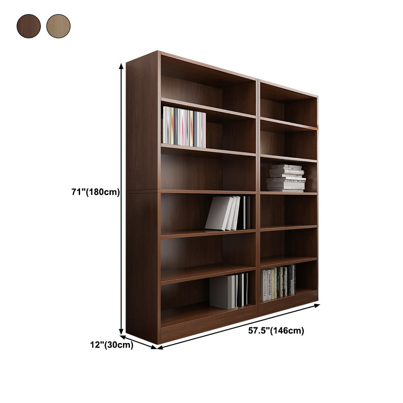 Closed Back Modern Style Bookshelf Wood Bookcase for Office Use Clearhalo 'Bookcases' 'furn' 'furn_bookcases' 'Furniture' 'Office Furniture' 5249197