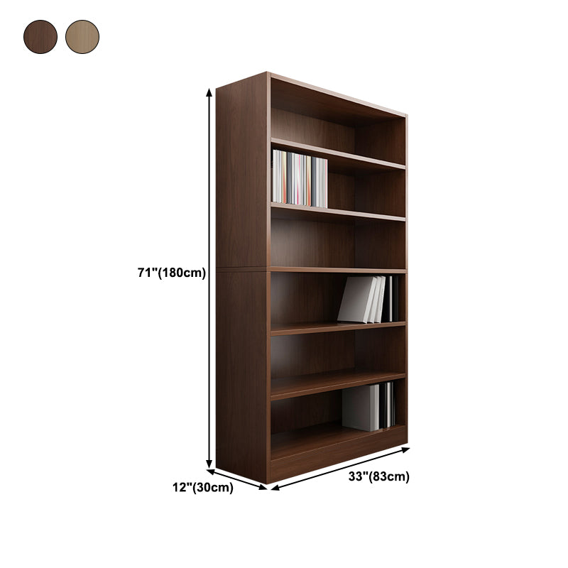 Closed Back Modern Style Bookshelf Wood Bookcase for Office Use Clearhalo 'Bookcases' 'furn' 'furn_bookcases' 'Furniture' 'Office Furniture' 5249198