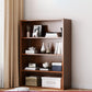 Closed Back Modern Style Bookshelf Wood Bookcase for Home Office