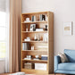 Closed Back Modern Style Bookshelf Wood Bookcase for Home Office