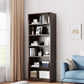 Closed Back Modern Style Bookshelf Wood Bookcase for Home Office