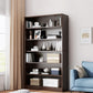 Closed Back Modern Style Bookshelf Wood Bookcase for Home Office