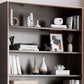 Closed Back Modern Style Bookshelf Wood Bookcase for Home Office