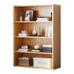Closed Back Modern Style Bookshelf Wood Bookcase for Home Office