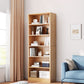 Closed Back Modern Style Bookshelf Wood Bookcase for Home Office