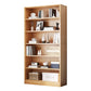 Closed Back Modern Style Bookshelf Wood Bookcase for Home Office